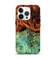 iPhone 15 Pro Wood Live Edge Phone Case - Selma (Red, 807722)