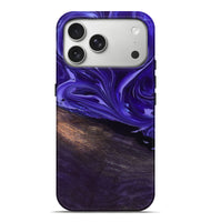 iPhone 17 Pro Max Wood Live Edge Phone Case - Carson (Purple, 807726)