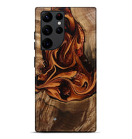 Galaxy S22 Ultra Wood Live Edge Phone Case - Caspian (Red, 807728)