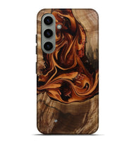 Galaxy S24 Plus Wood Live Edge Phone Case - Caspian (Red, 807728)
