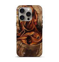 iPhone 16 Pro Wood Live Edge Phone Case - Caspian (Red, 807728)