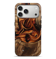 iPhone 17 Pro Max Wood Live Edge Phone Case - Caspian (Red, 807728)