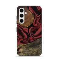 Galaxy S25 Wood Live Edge Phone Case - Fisher (Red, 807747)