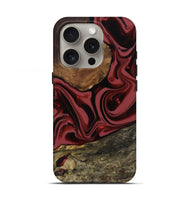 iPhone 16 Pro Wood Live Edge Phone Case - Fisher (Red, 807747)
