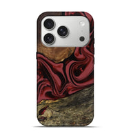 iPhone 17 Pro Wood Live Edge Phone Case - Fisher (Red, 807747)