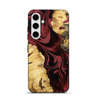 Galaxy S25 Wood Live Edge Phone Case - Rod (Red, 807753)
