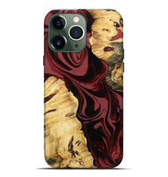 iPhone 13 Pro Max Wood Live Edge Phone Case - Rod (Red, 807753)