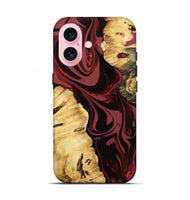 iPhone 17 Wood Live Edge Phone Case - Rod (Red, 807753)