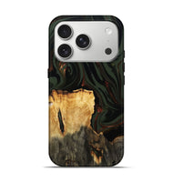 iPhone 17 Pro Wood Live Edge Phone Case - Ainsley (Green, 807760)