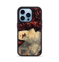 iPhone 14 Pro Wood Phone Case - Shania (Red, 807955)