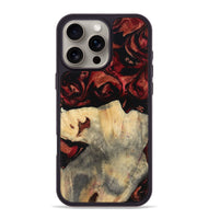 iPhone 16 Pro Max Wood Phone Case - Shania (Red, 807955)