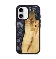 iPhone 17 Wood Phone Case - Brittni (Black & White, 807956)