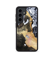 Galaxy S24 Wood Phone Case - Chyna (Black & White, 807962)