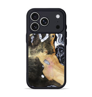 iPhone 17 Pro Wood Phone Case - Chyna (Black & White, 807962)