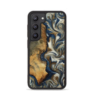 Galaxy S23 Wood Phone Case - Emryn (Teal & Gold, 808047)