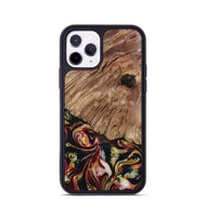 iPhone 11 Pro Wood Phone Case - Cari (Red, 808340)