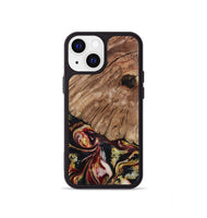 iPhone 13 mini Wood Phone Case - Cari (Red, 808340)