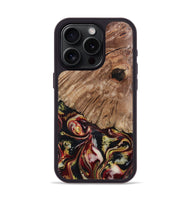 iPhone 15 Pro Wood Phone Case - Cari (Red, 808340)