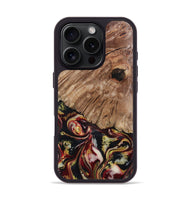 iPhone 16 Pro Wood Phone Case - Cari (Red, 808340)