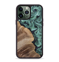 iPhone 13 Pro Max Wood Phone Case - Jaida (Green, 808385)