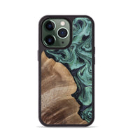 iPhone 13 Pro Wood Phone Case - Jaida (Green, 808385)