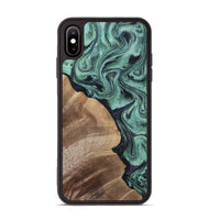 iPhone Xs Max Wood Phone Case - Jaida (Green, 808385)