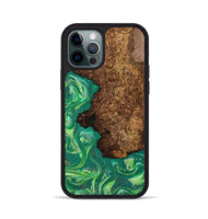 iPhone 12 Pro Wood Phone Case - Donnie (Green, 808386)