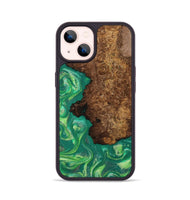 iPhone 14 Wood Phone Case - Donnie (Green, 808386)