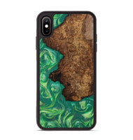 iPhone Xs Max Wood Phone Case - Donnie (Green, 808386)