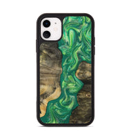 iPhone 11 Wood Phone Case - Yaakov (Green, 808387)