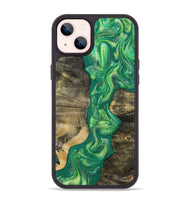 iPhone 14 Plus Wood Phone Case - Yaakov (Green, 808387)