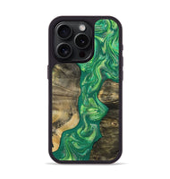 iPhone 15 Pro Wood Phone Case - Yaakov (Green, 808387)