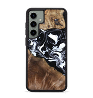 Galaxy S24 Plus Wood Phone Case - Evie (Black & White, 808399)
