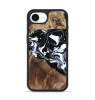 iPhone 16e Wood Phone Case - Evie (Black & White, 808399)