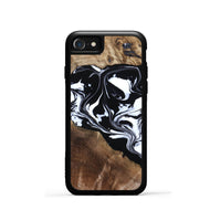 iPhone SE Wood Phone Case - Evie (Black & White, 808399)