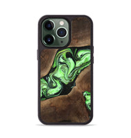 iPhone 13 Pro Wood Phone Case - Collins (Green, 808402)