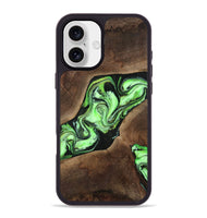 iPhone 16 Plus Wood Phone Case - Collins (Green, 808402)