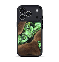 iPhone 17 Pro Wood Phone Case - Collins (Green, 808402)