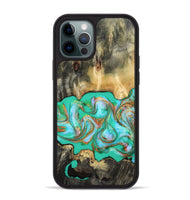 iPhone 12 Pro Max Wood Phone Case - Melba (Green, 808404)
