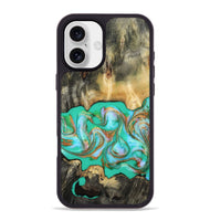 iPhone 16 Plus Wood Phone Case - Melba (Green, 808404)
