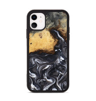 iPhone 11 Wood Phone Case - Kelsie (Black & White, 808405)