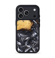 iPhone 17 Pro Wood Phone Case - Kelsie (Black & White, 808405)