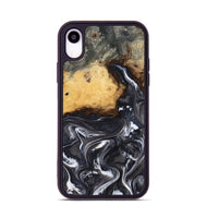 iPhone Xr Wood Phone Case - Kelsie (Black & White, 808405)