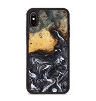 iPhone Xs Max Wood Phone Case - Kelsie (Black & White, 808405)
