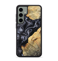 Galaxy S24 Plus Wood Phone Case - Kenisha (Black & White, 808457)