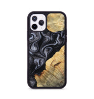 iPhone 11 Pro Wood Phone Case - Kenisha (Black & White, 808457)
