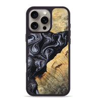 iPhone 16 Pro Max Wood Phone Case - Kenisha (Black & White, 808457)