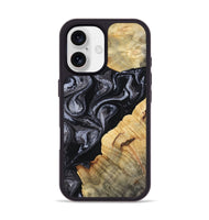 iPhone 17 Wood Phone Case - Kenisha (Black & White, 808457)