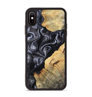 iPhone Xs Max Wood Phone Case - Kenisha (Black & White, 808457)