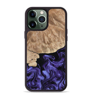 iPhone 13 Pro Max Wood Phone Case - Fannie (Purple, 808482)